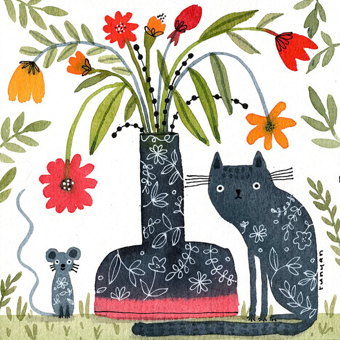FLOWER PETAL FRIENDS - Terry Runyan - Creatif _Cat _  Creatif