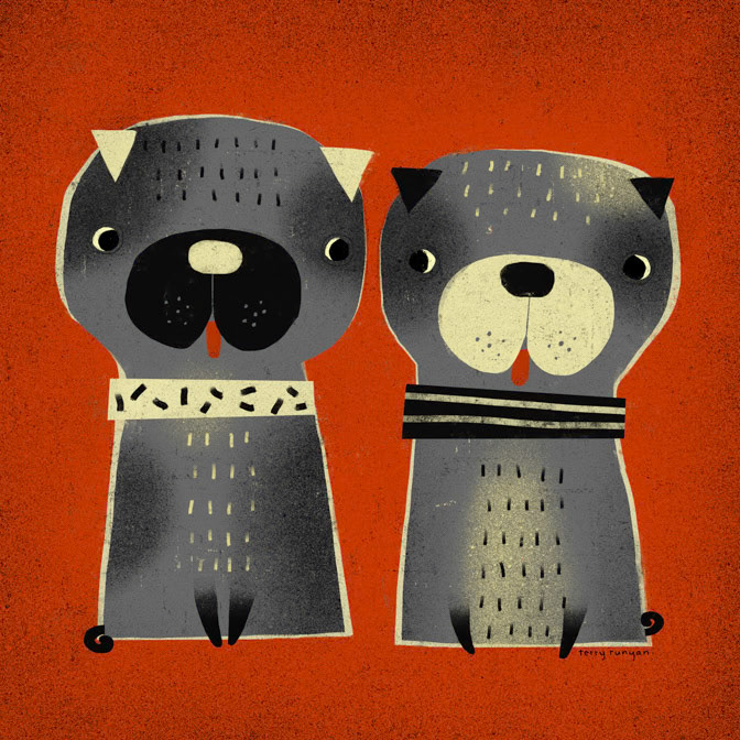 PUG PAIR 300dpi Terry Runyan - Creatif _Cat Hair- People _  Creatif