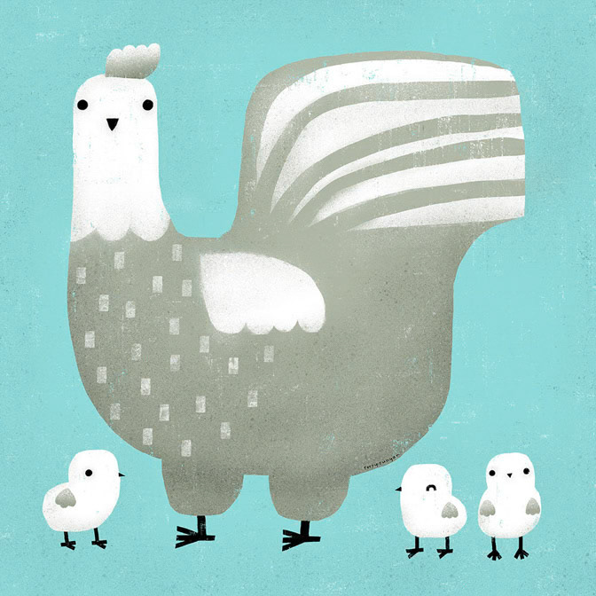 MOTHER HEN - Terry Runyan - Creatif _Animals- Farm- Hens _  Creatif ©Terry Runyan - Creatif License