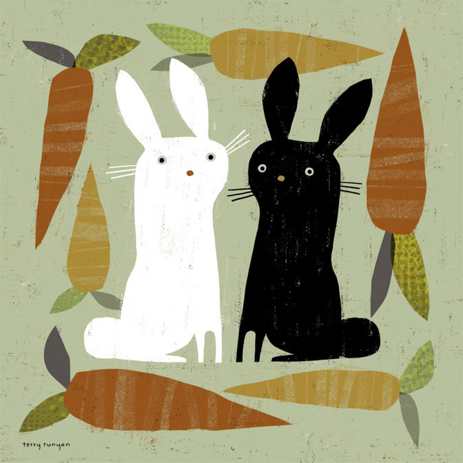 CONTRAST - CARROTS _Rabbits _  Creatif ©Terry Runyan - Creatif License
