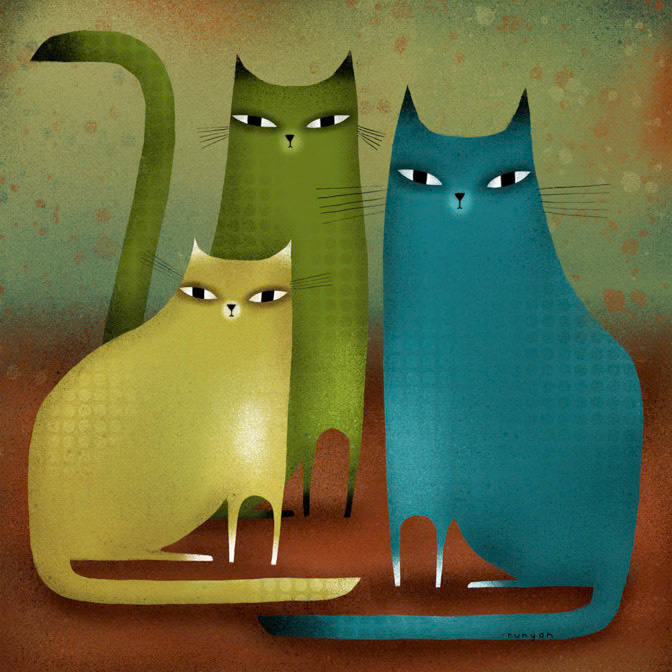 CAT STILL LIFE _Cats _  Creatif ©Terry Runyan - Creatif License