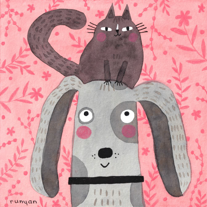 PUPPY RIDER _Cat Dog _  Creatif