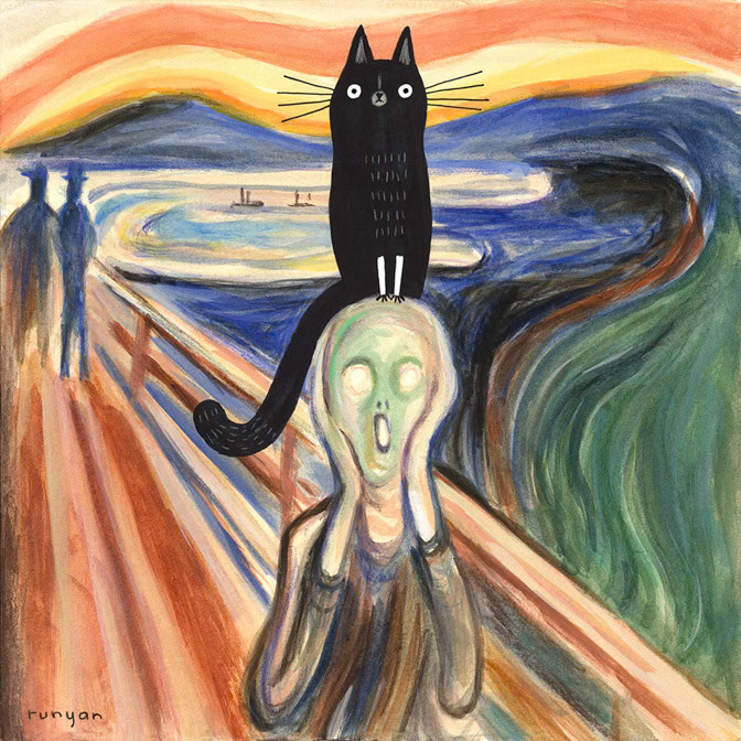 THE SCREAM &amp; CAT - Terry Runyan - Creatif _Cat _  Creatif