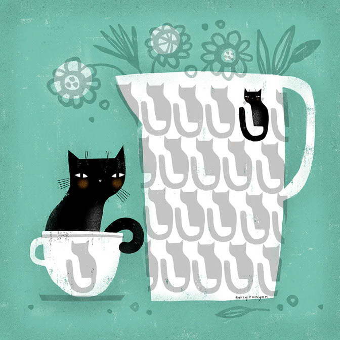 BLACK_COFFEE - Terry Runyan - Creatif _Cat _  Creatif ©Terry Runyan - Creatif License