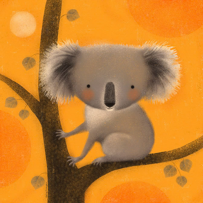 KOALA TREE - Terry Runyan - Creatif _Animals- Koala- Maggie _  Creatif ©Terry Runyan - Creatif License