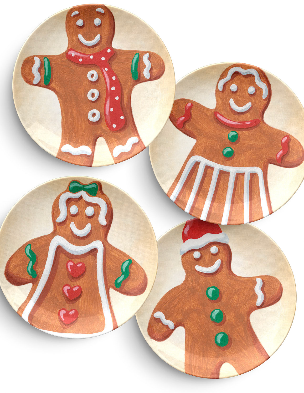 SH_Cmas_Gingerbread People Plate Collection_Creatif ©Steve Haskamp - Creatif License