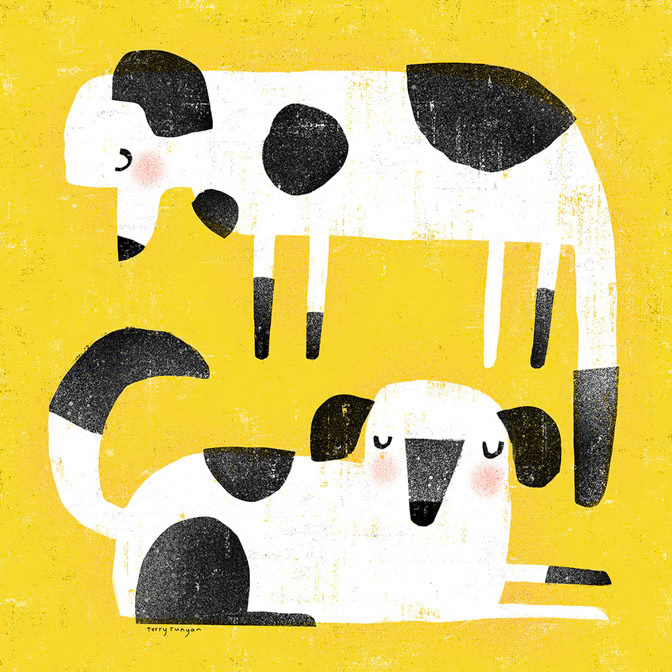 COW DOGS - Terry Runyan - Creatif _Dog _  Creatif ©Terry Runyan - Creatif License