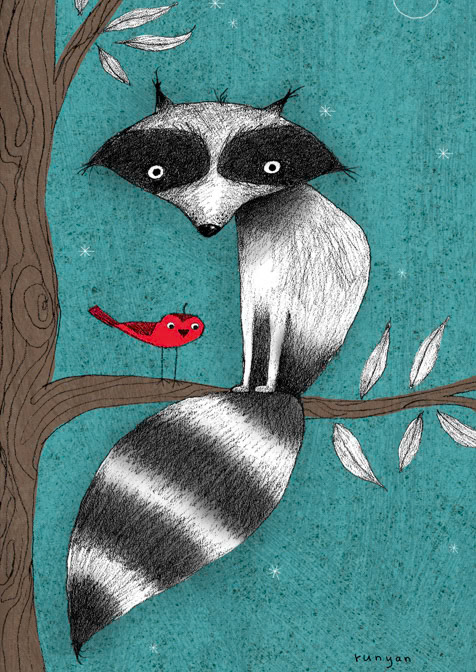 CUSHY TAIL _Animals- Raccoon _  Creatif ©Terry Runyan - Creatif License