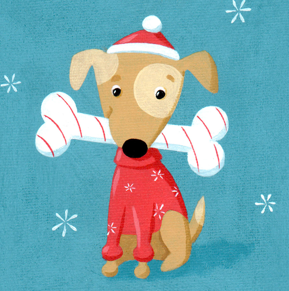 SH_Cmas_58DogChristmasBone ©Steve Haskamp - Creatif License