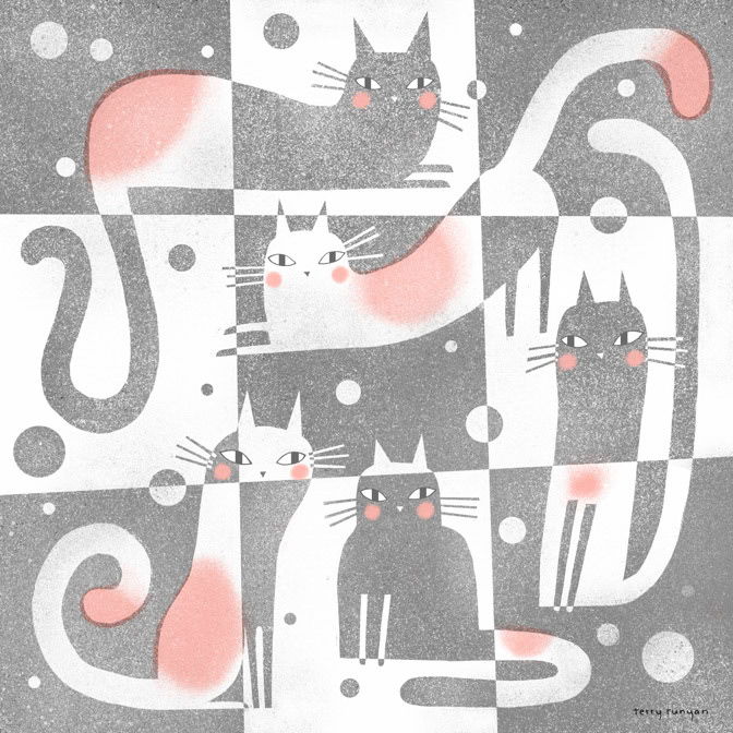 GRAY - PINK 300dpi Terry Runyan - Creatif _Cats _  Creatif