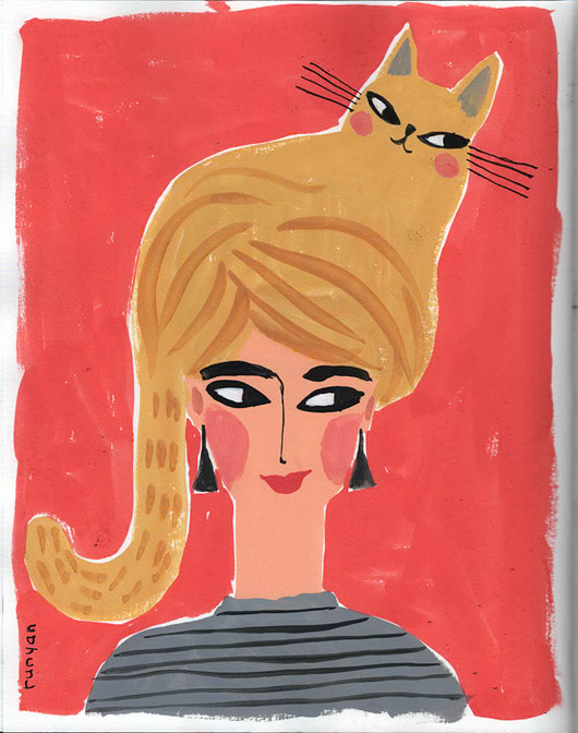 DOUBLE CAT HAT 1 _Cat Hair _  Creatif