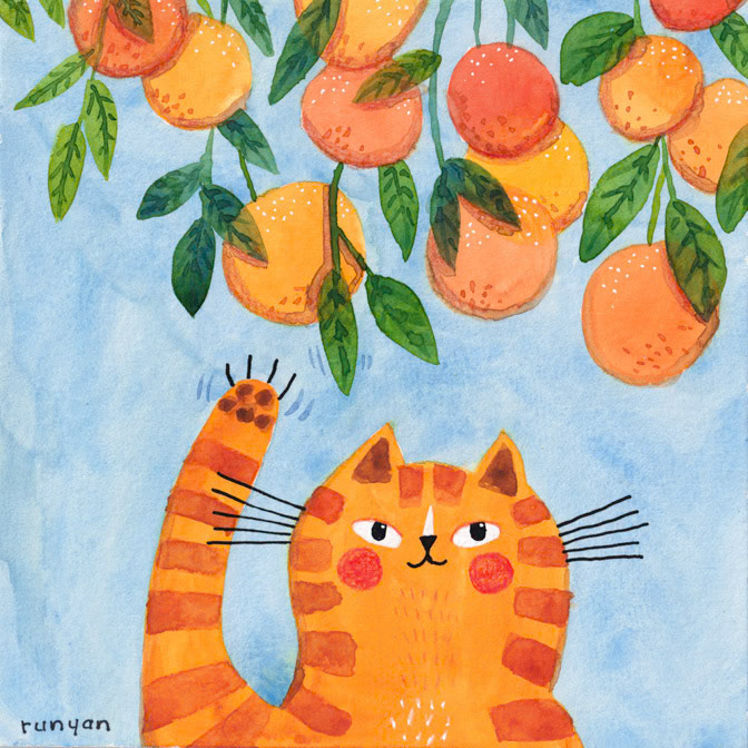 ORANGES _Cat- Fruit- Oranges _  Creatif