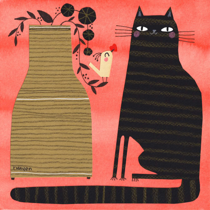 STRIPE KITTY FRIEND _Cats _  Creatif