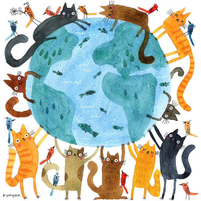 HAPPY EARTH DAY - Terry Runyan - Creatif _Cat _  Creatif