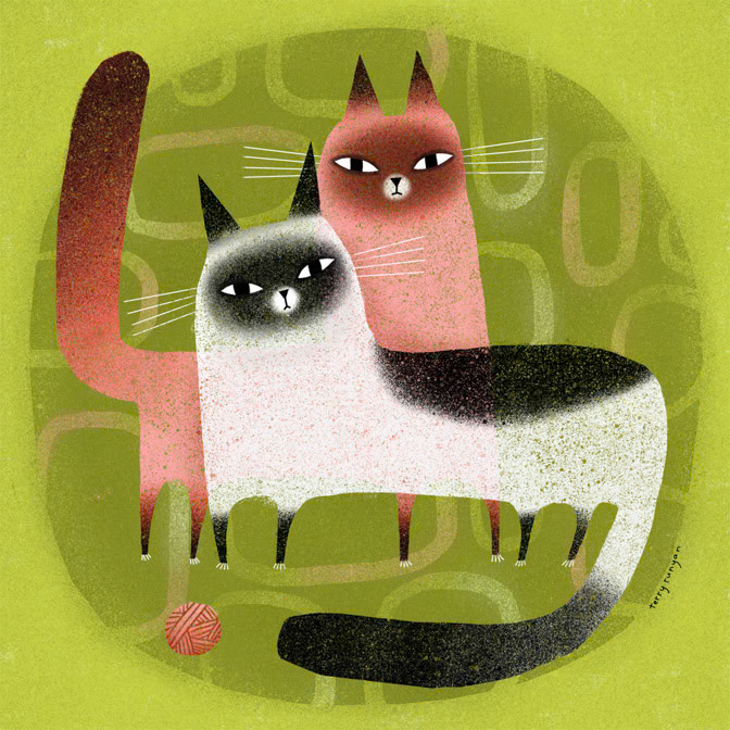 TWO SIAMESE 100dpi _Cat _  Creatif