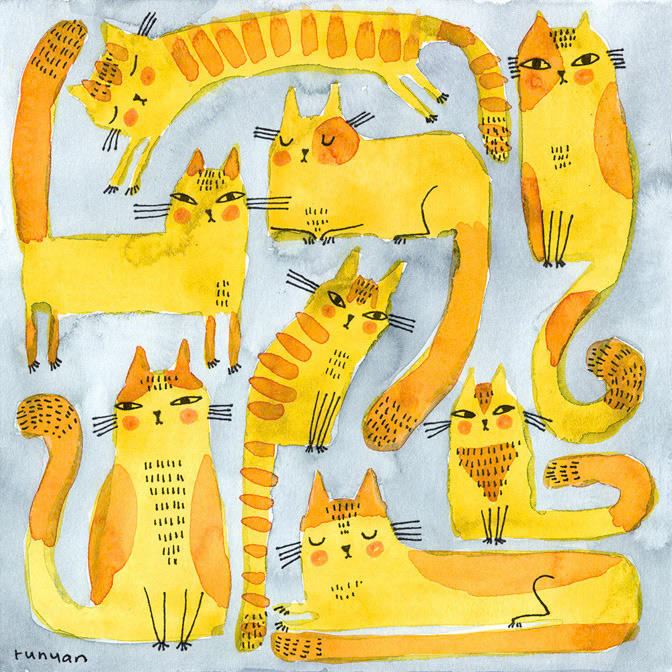 SLOPPY CATS - Terry Runyan - Creatif _Cat _  Creatif