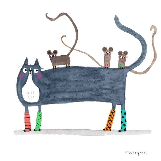 SOCK CLUB _Cat- Mouse- Socks _  Creatif