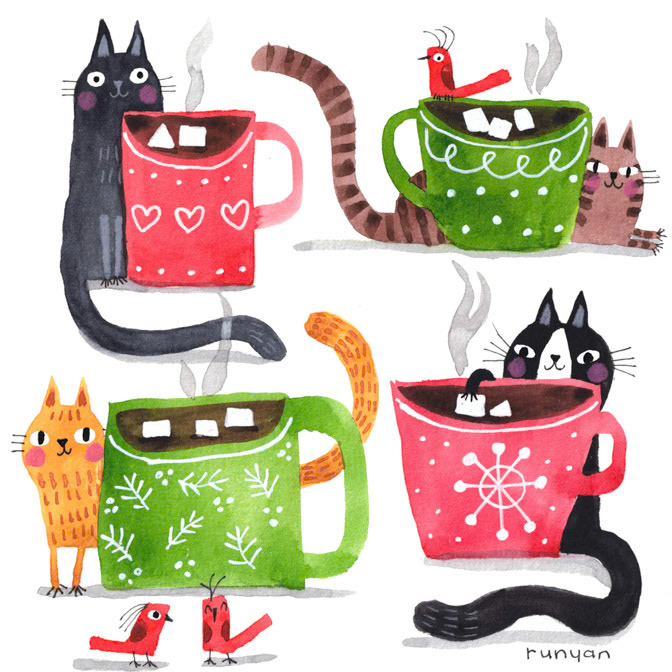 COCOA CATS _Cats- Coco- coffee _  Creatif