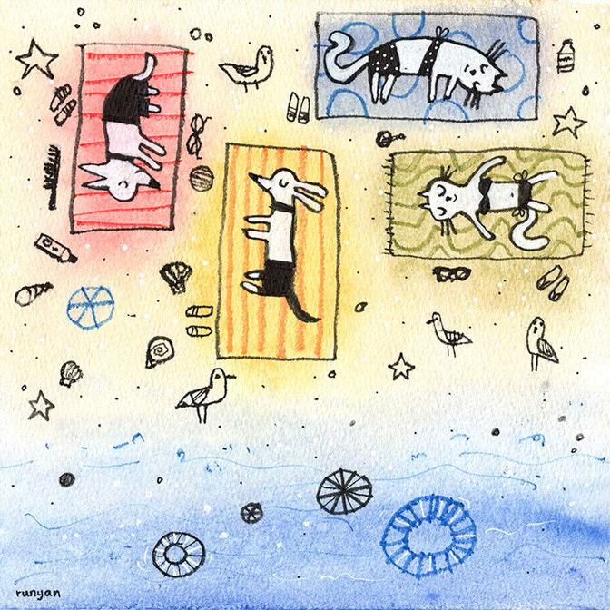 BEACH - Terry Runyan - Creatif _Dog _  Creatif ©Terry Runyan - Creatif License