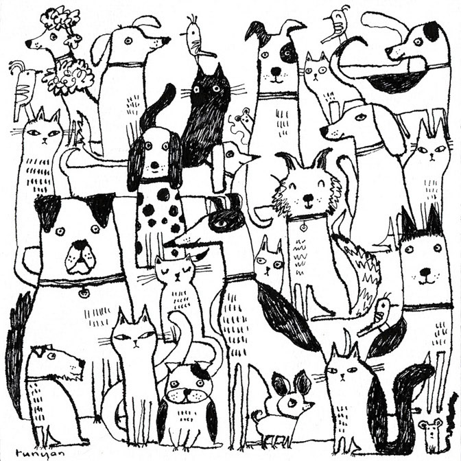 AT THE VET - Terry Runyan - Creatif _Dog _  Creatif ©Terry Runyan - Creatif License