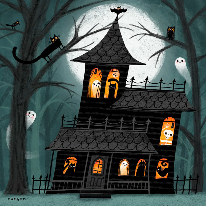 HAUNTED HOUSE PARTY _Halloween _  Creatif ©Terry Runyan - Creatif License
