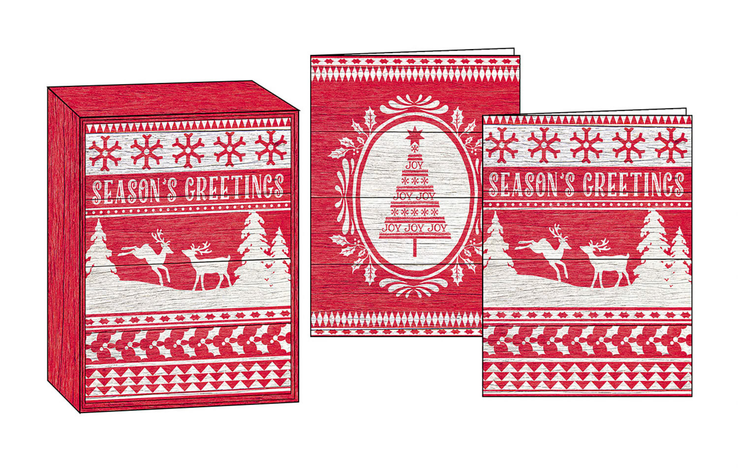 SH_Cmas_1806_Red White Notecard Set_Creatif ©Steve Haskamp - Creatif License