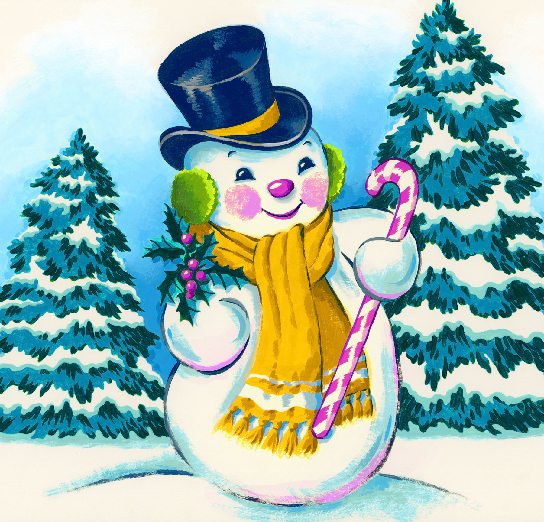 SH_Cmas_2572_Classic Snowman Bright Palette_Creatif ©Steve Haskamp - Creatif License