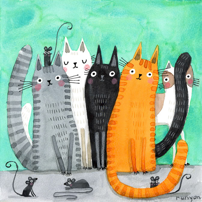 MIXED GATHERING _Cat- Maggie request _  Creatif