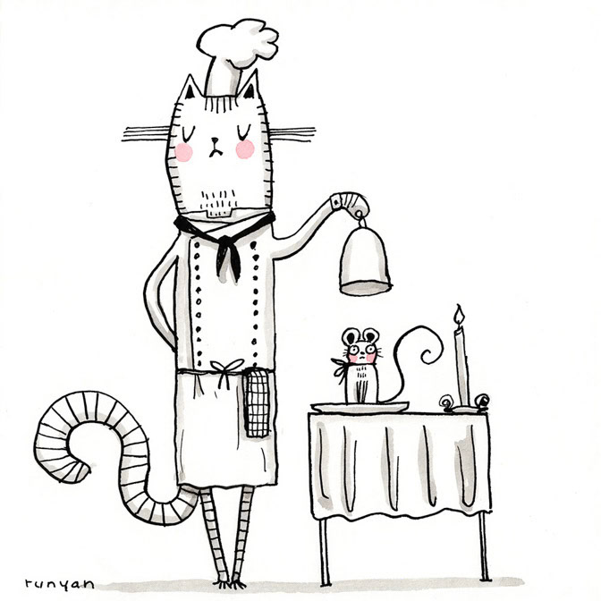 DINNER IS SERVED - Terry Runyan - Creatif _Cat _  Creatif