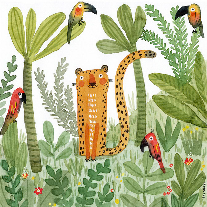 JUNGLE PARTY - Terry Runyan - Creatif _Animals- Jungle _  Creatif ©Terry Runyan - Creatif License