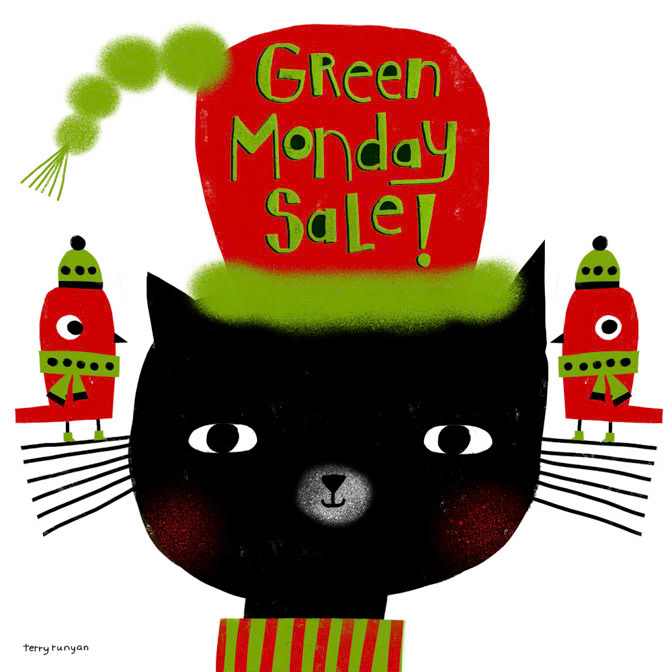 GREEN MONDAY SALE _Cats _  Creatif