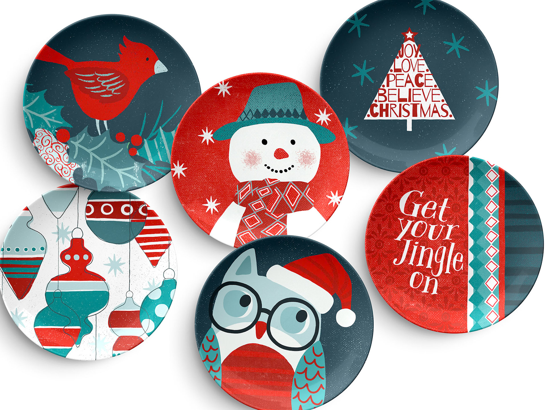 SH_Cmas_Indigo Christmas Plate Collection 3_Creatif ©Steve Haskamp - Creatif License