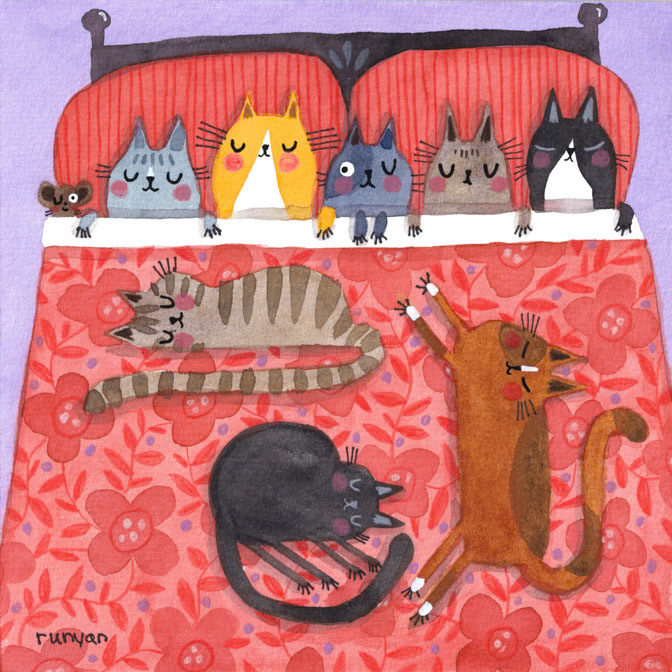 ALMOST SLEEPING IN _Cat _  Creatif