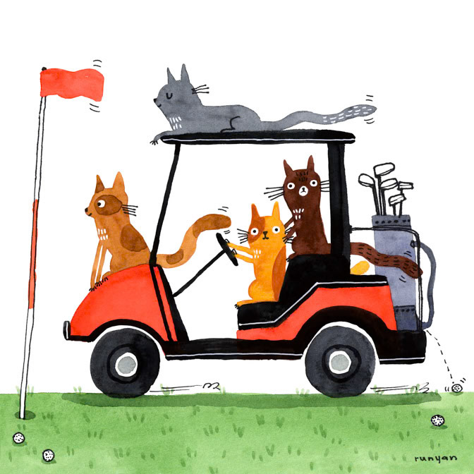 FULL CART 15x15 _Cat- golf _  Creatif