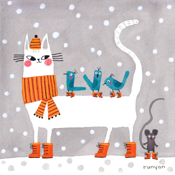 MATCHING SNOW BOOTS _Cat- christmas- Larkwood2512presell _  Creatif
