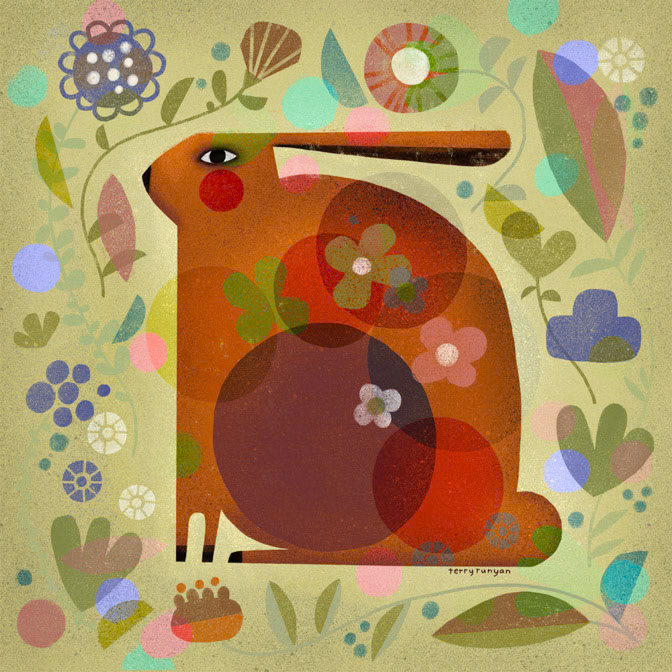 ORANGE BUNNY _Rabbits _  Creatif ©Terry Runyan - Creatif License