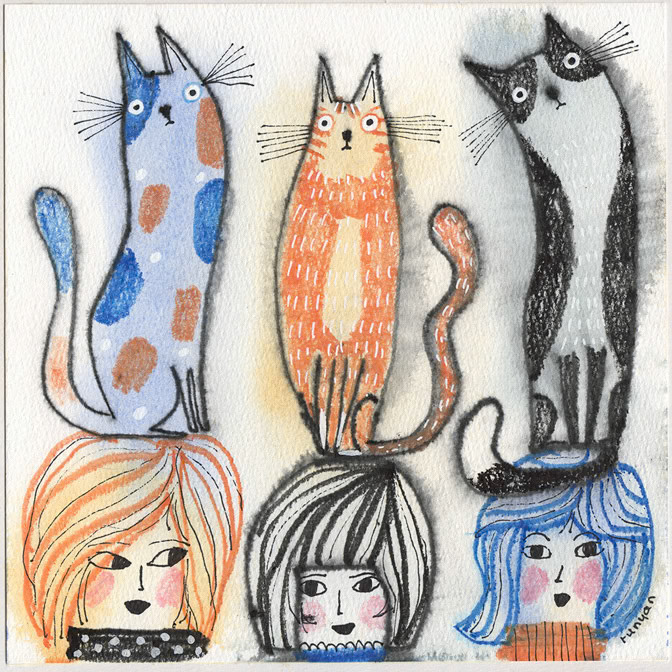 TEXTURED HATS - Terry Runyan - Creatif _Cat Hat _  Creatif