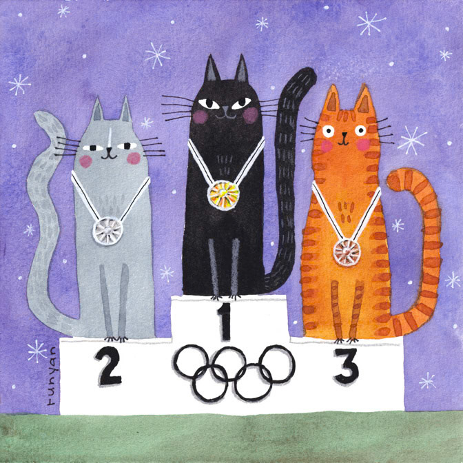 OLYMIC MEDALS _Cats- olympics- Sport- sports _  Creatif