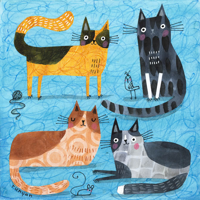PAPER PATTERN CATS _Cat _  Creatif