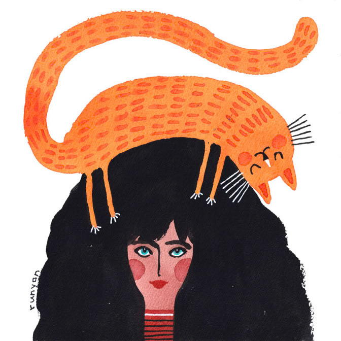 RELAXING CAT HAT _Cat Hair- Cats _  Creatif
