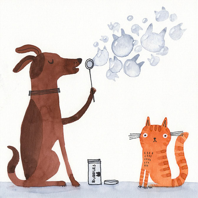 BUBBLES - Terry Runyan - Creatif _Dog _  Creatif ©Terry Runyan - Creatif License