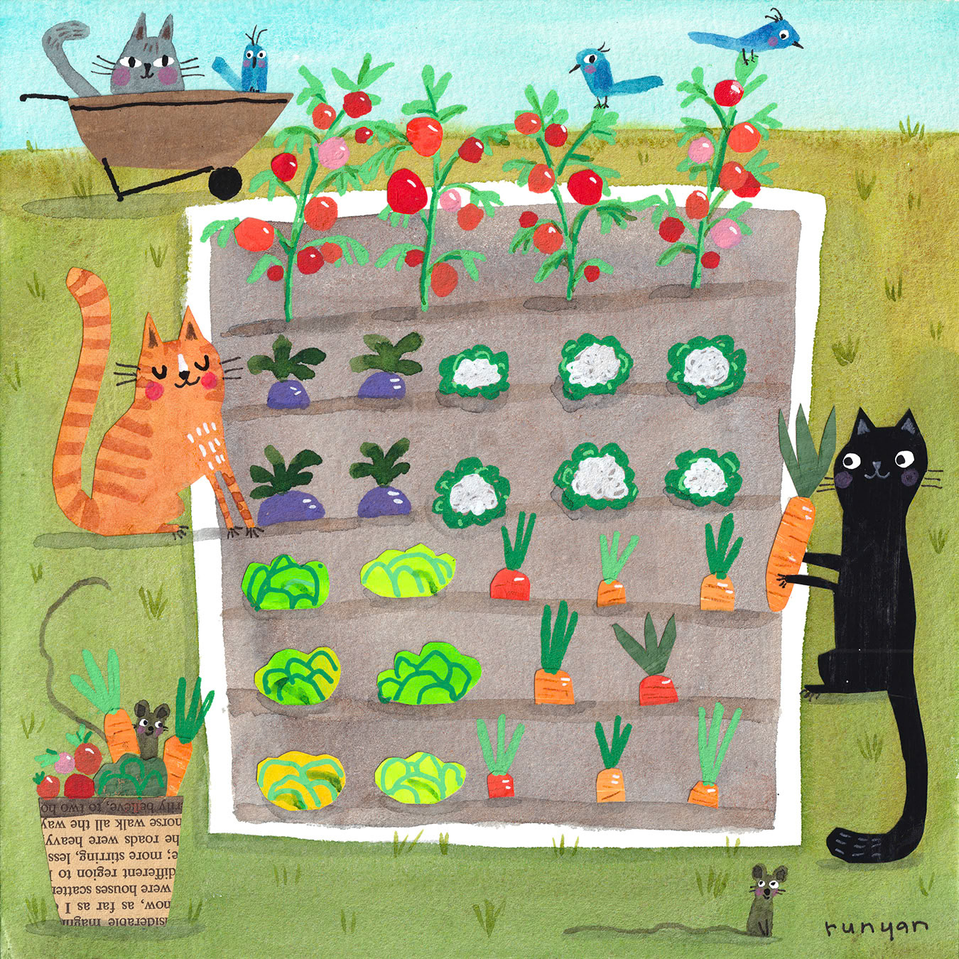VEGGIE GARDENERS ©Terry Runyan - Creatif License