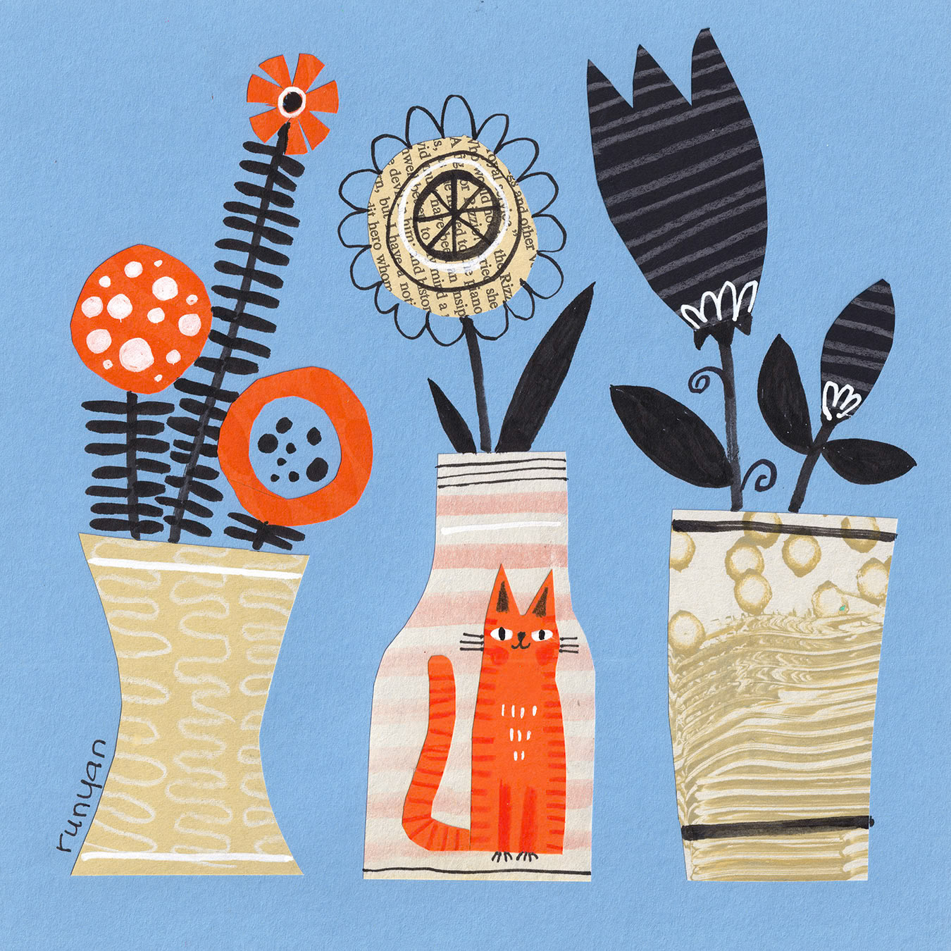 VASES ON BLUE ©Terry Runyan - Creatif License