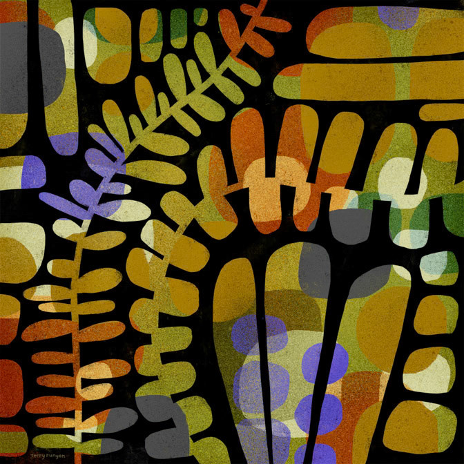 LEAFY MEANDERINGS _Floral _  Creatif ©Terry Runyan - Creatif License