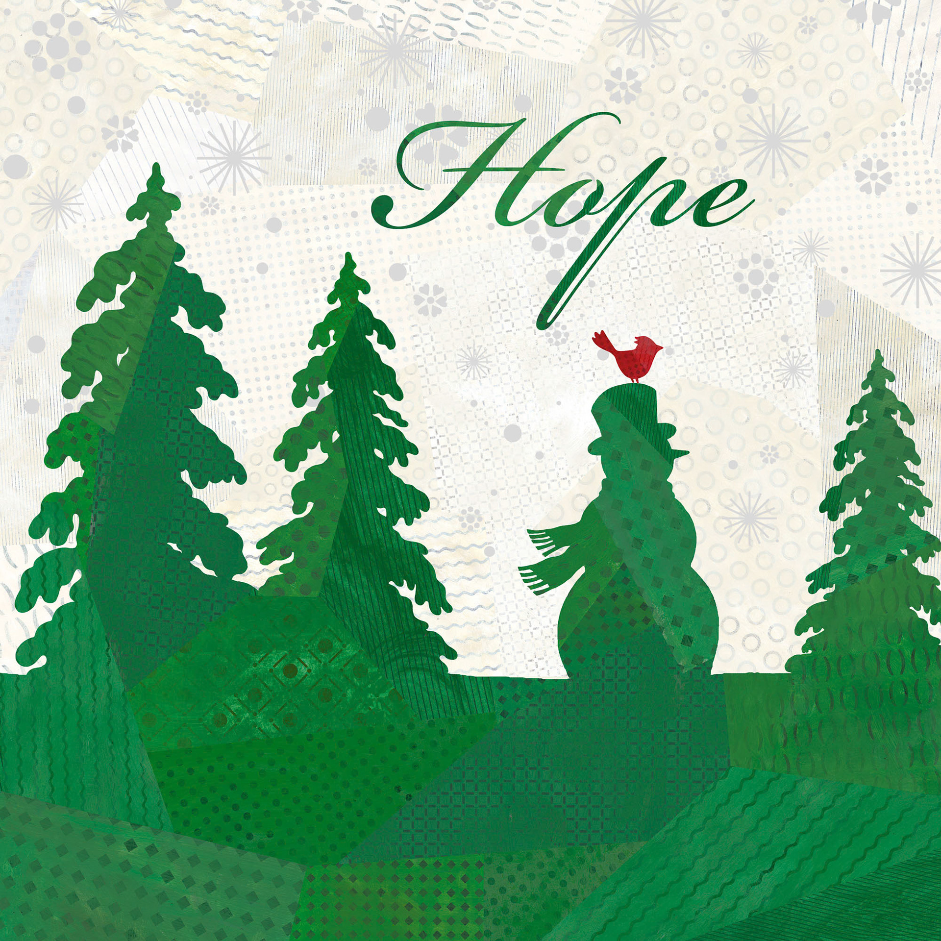 SH_Cmas_587f-SnowmanSilhouetteCollage ©Steve Haskamp - Creatif License