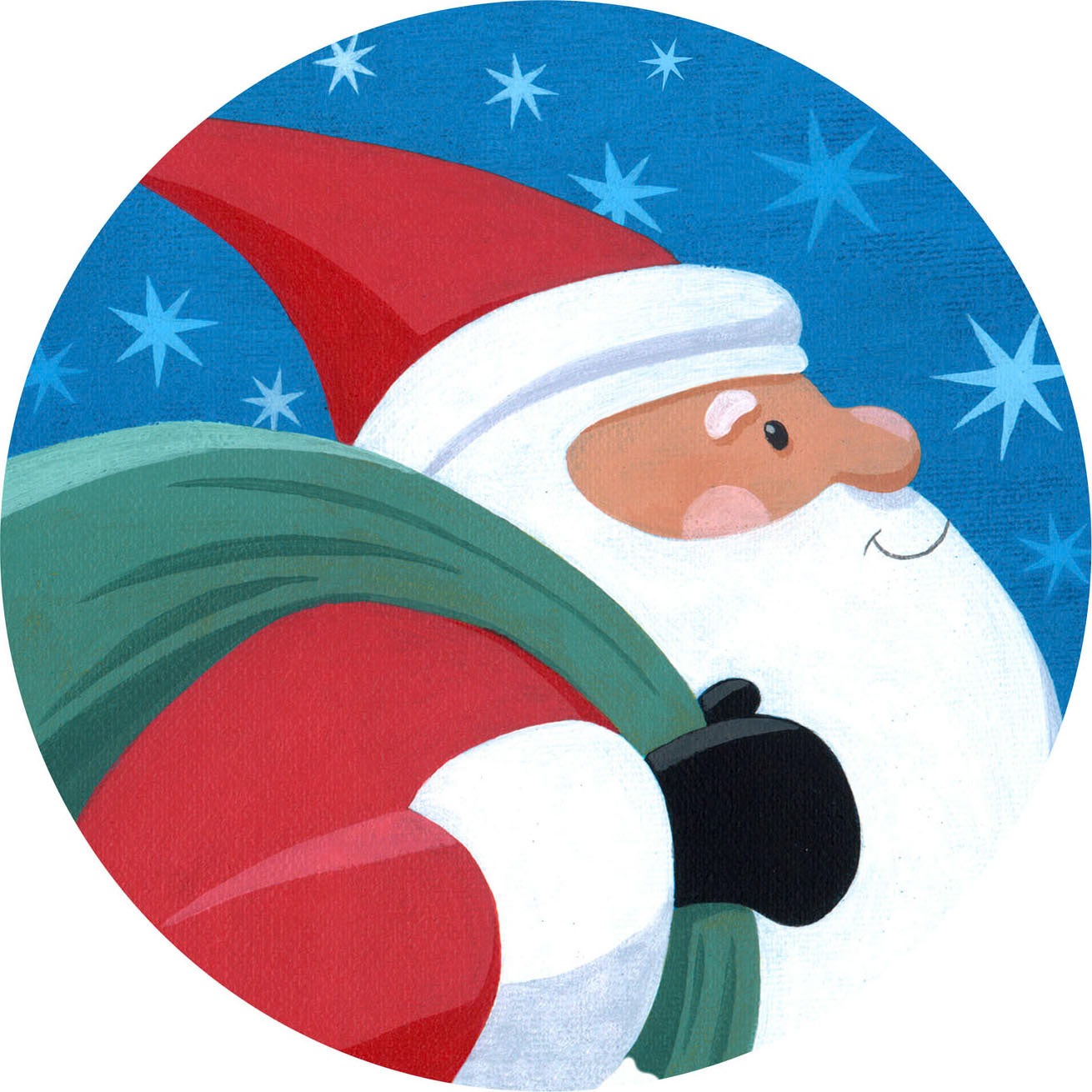 SH_Cmas_73SantaProfilePlate ©Steve Haskamp - Creatif License