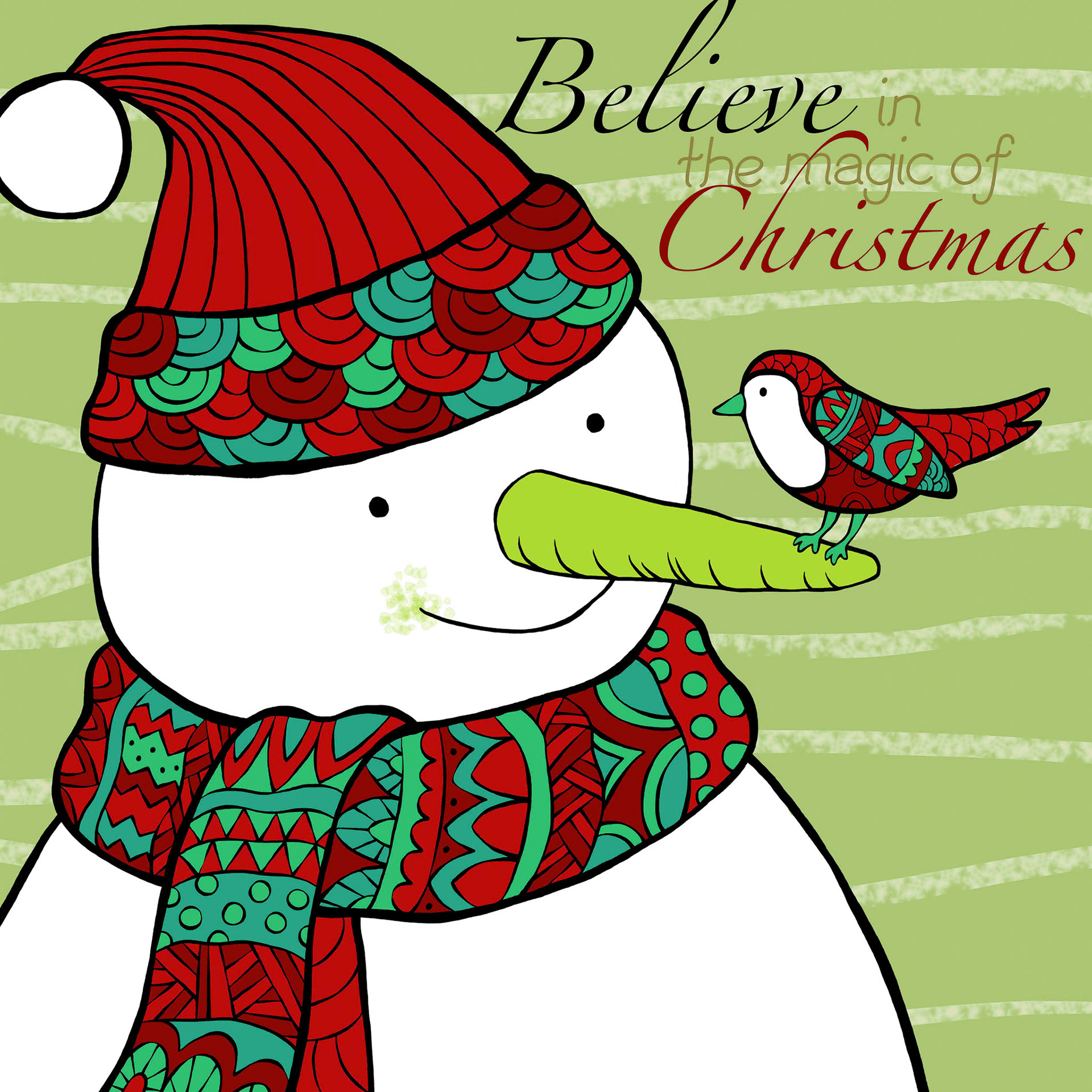 SH_Cmas_SnowmanSquare1MS ©Steve Haskamp - Creatif License