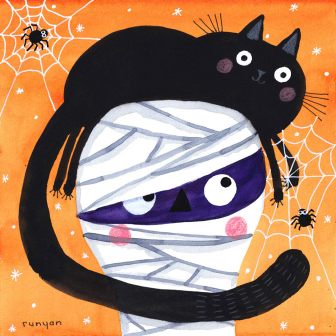 MUMMY CAT HAT _Halloween _  Creatif