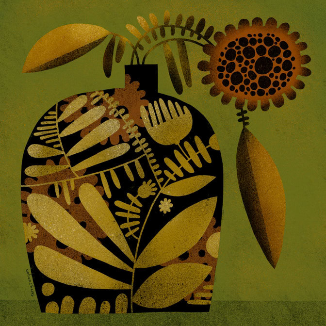 PATTERNED VASE _Floral _  Creatif ©Terry Runyan - Creatif License