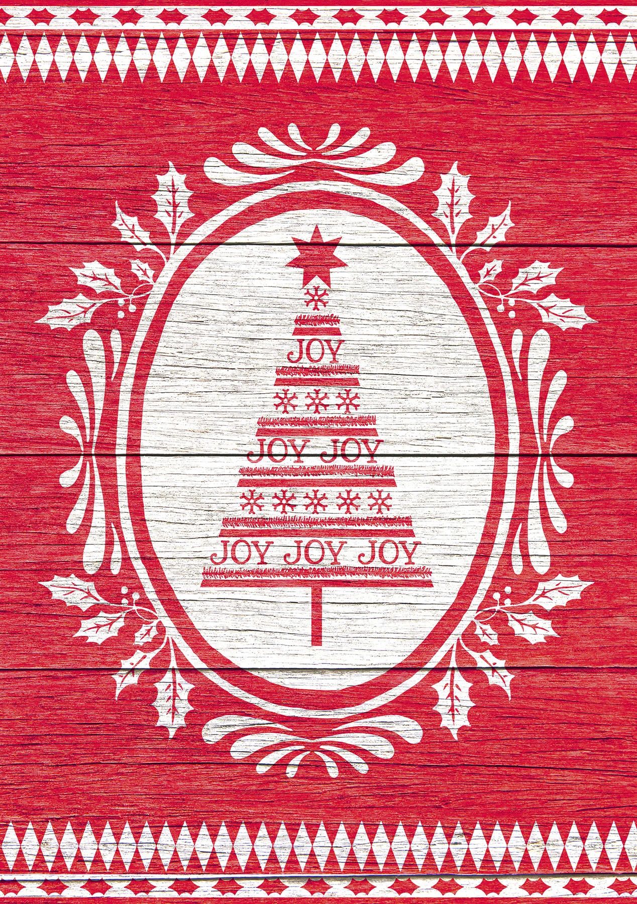 SH_Cmas_1807_Red White Tree in Oval_Creatif ©Steve Haskamp - Creatif License
